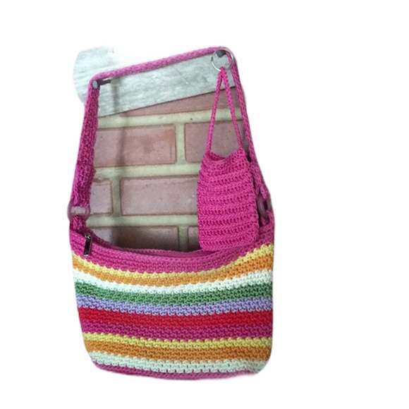 The Sak Handbags - The SAK multi colored crochet shoulder bag